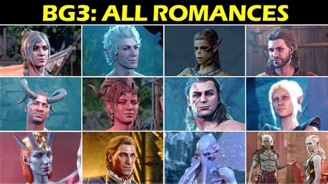 All BG3 romance options .